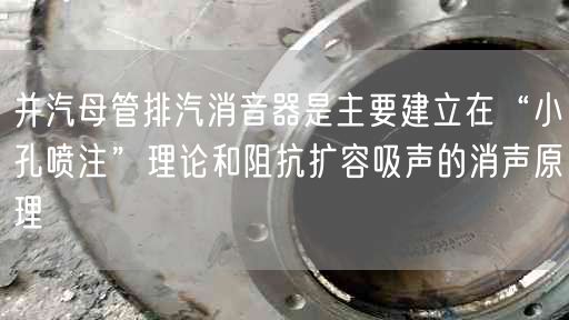 并汽母管排汽消音器是主要建立在“小孔噴注”理論和阻抗擴(kuò)容吸聲的消聲原理